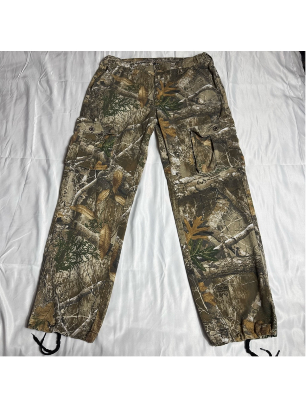 Men's Realtree Cargo Pants M Brown Green Camo